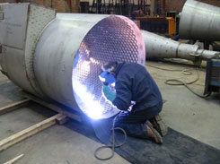 Welding of hexmesh anchorage